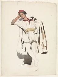 Standing Young Man af Pierre Louis Dubourcq